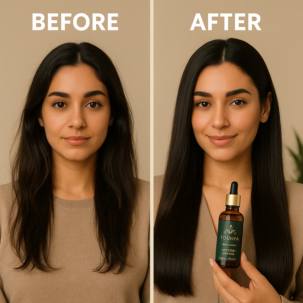 TOUHFA Organic Hair Oil – Cold-Pressed Blend (50ml)